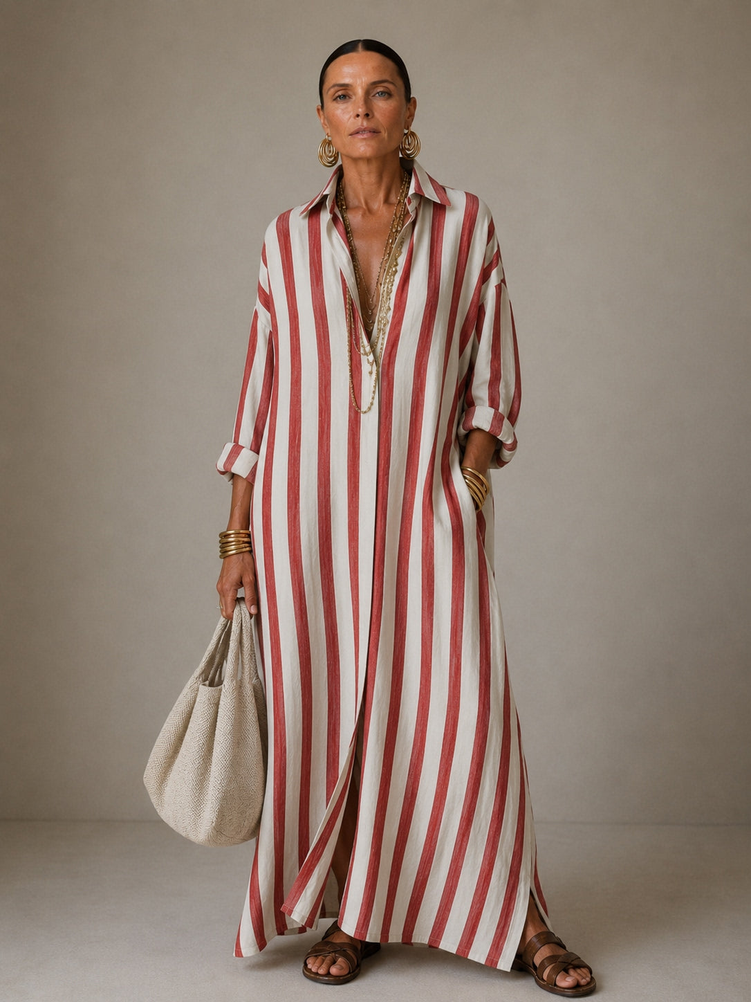NADIA | Striped Maxi Dress