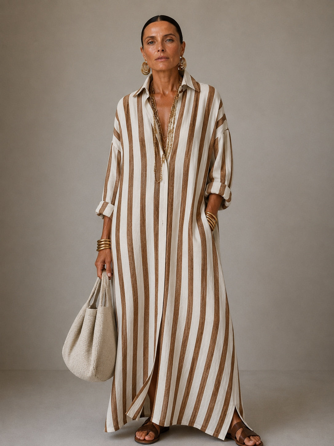 NADIA | Striped Maxi Dress