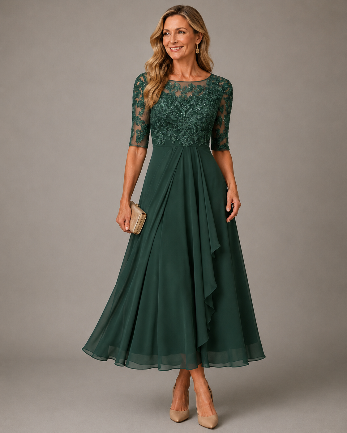 ROSE – THE LACE MIDI DRESS THAT FLATTERS YOUR SILHOUETTE