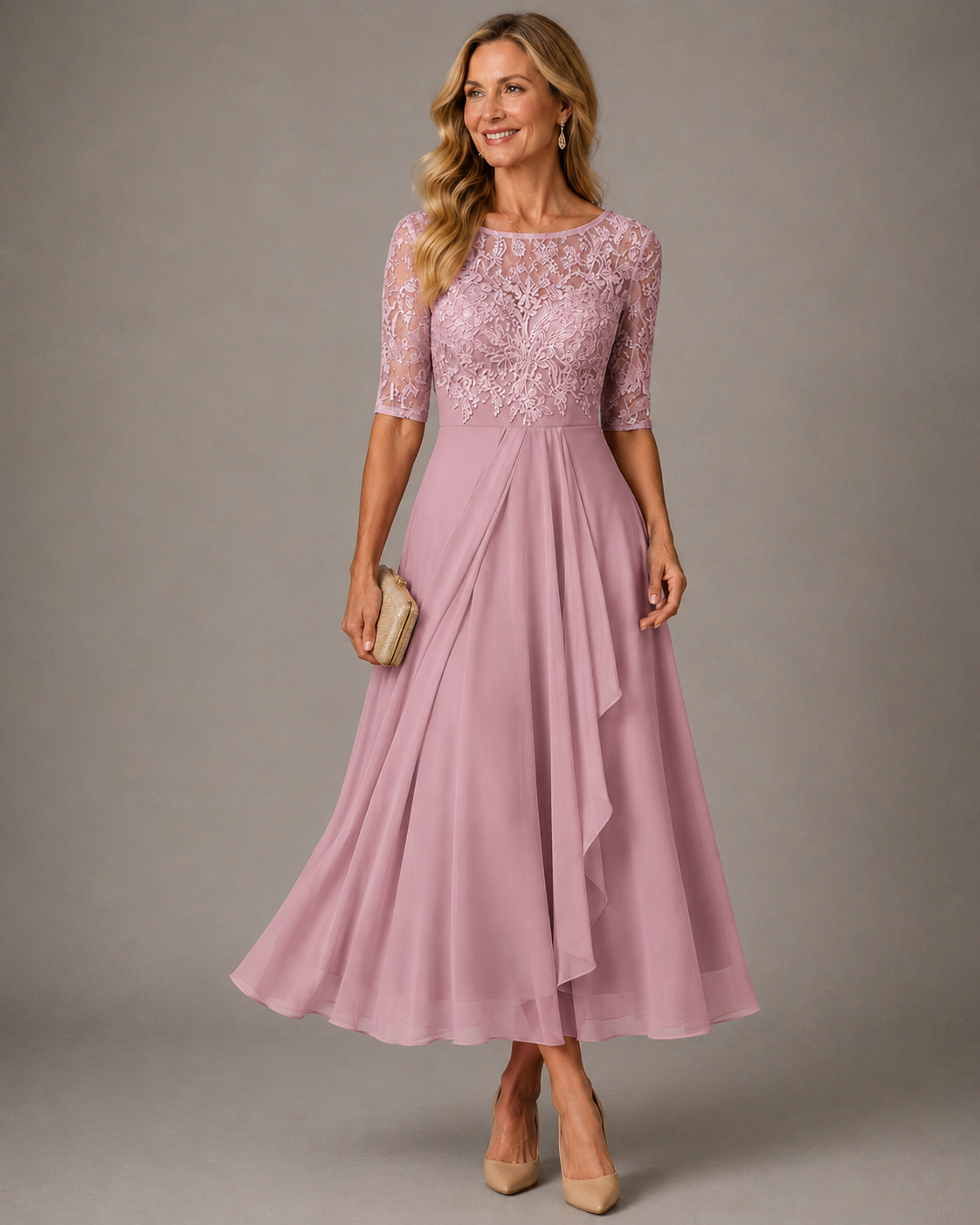 ROSE – THE LACE MIDI DRESS THAT FLATTERS YOUR SILHOUETTE