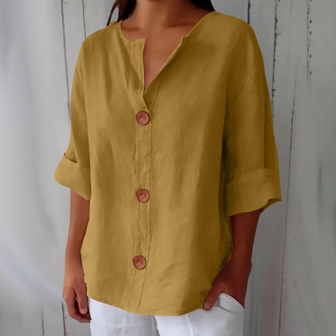 Olivia | Lightweight Linen Blouse for Effortless Summer Comfort