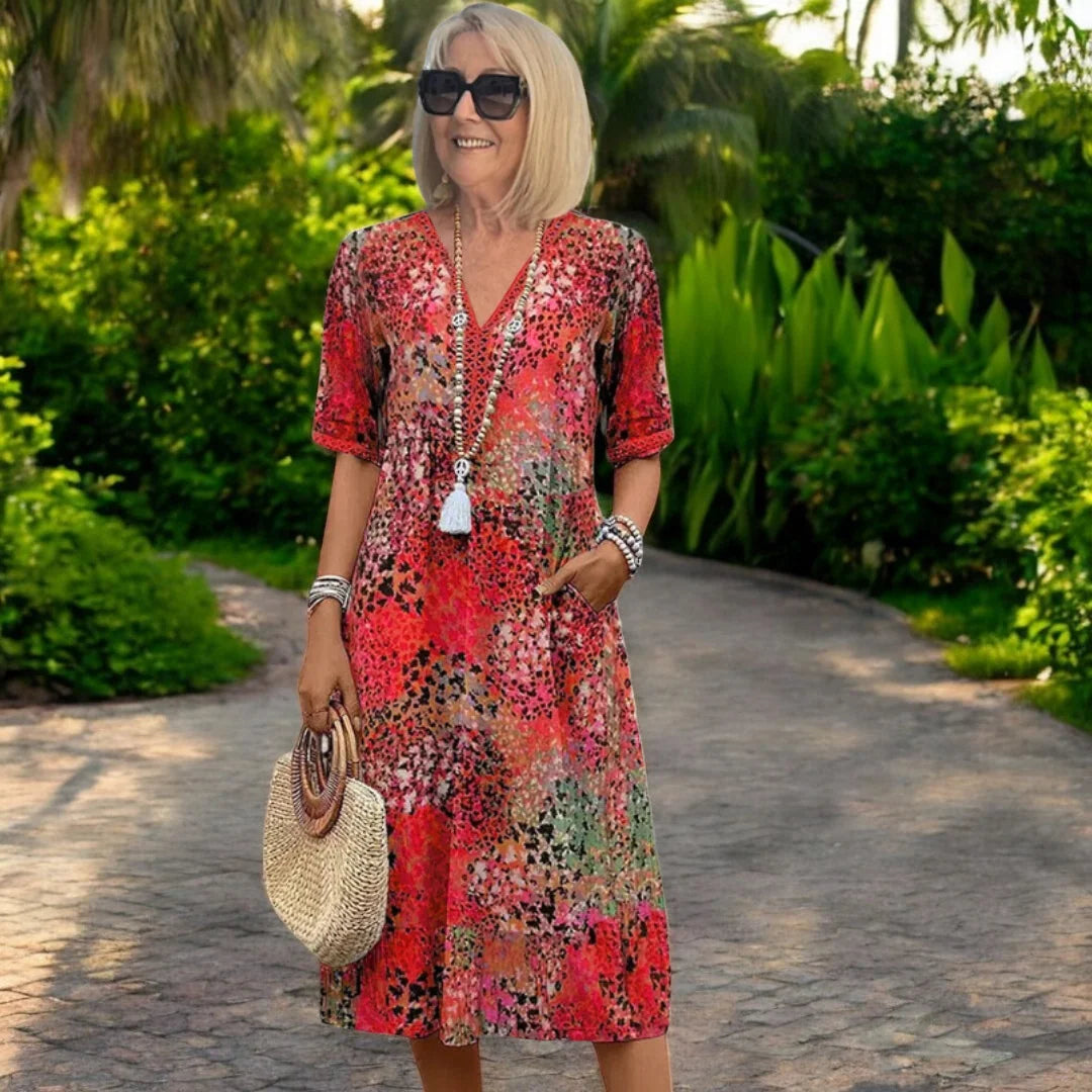IRIS – LIGHTWEIGHT, FLOWING DRESS WITH A FLATTERING CUT