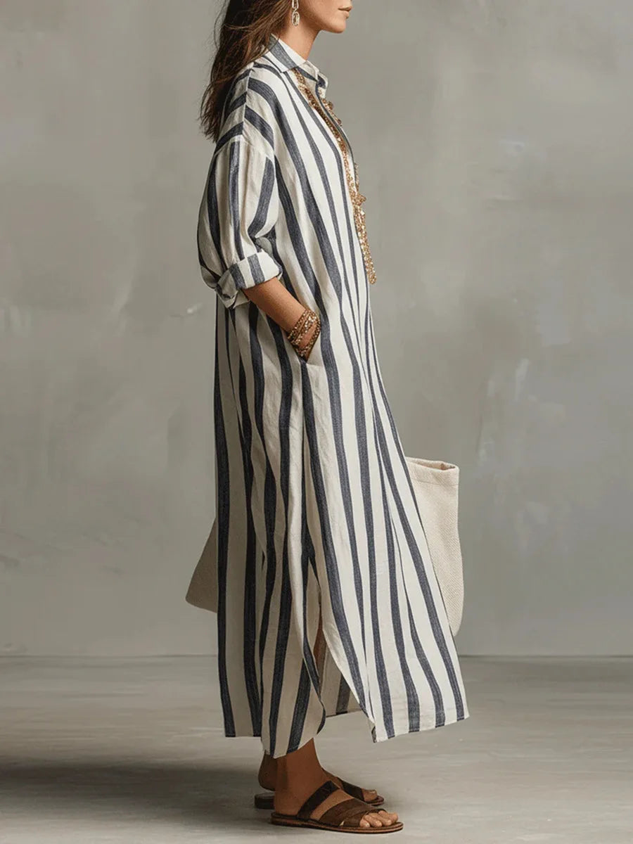NADIA | Striped Maxi Dress