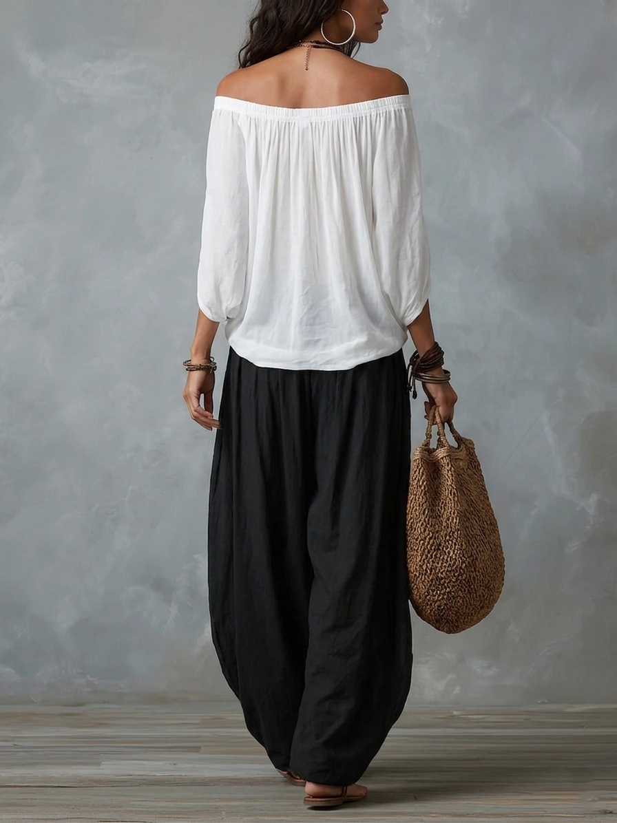 Tiziana | Boho Set with Balloon Pants